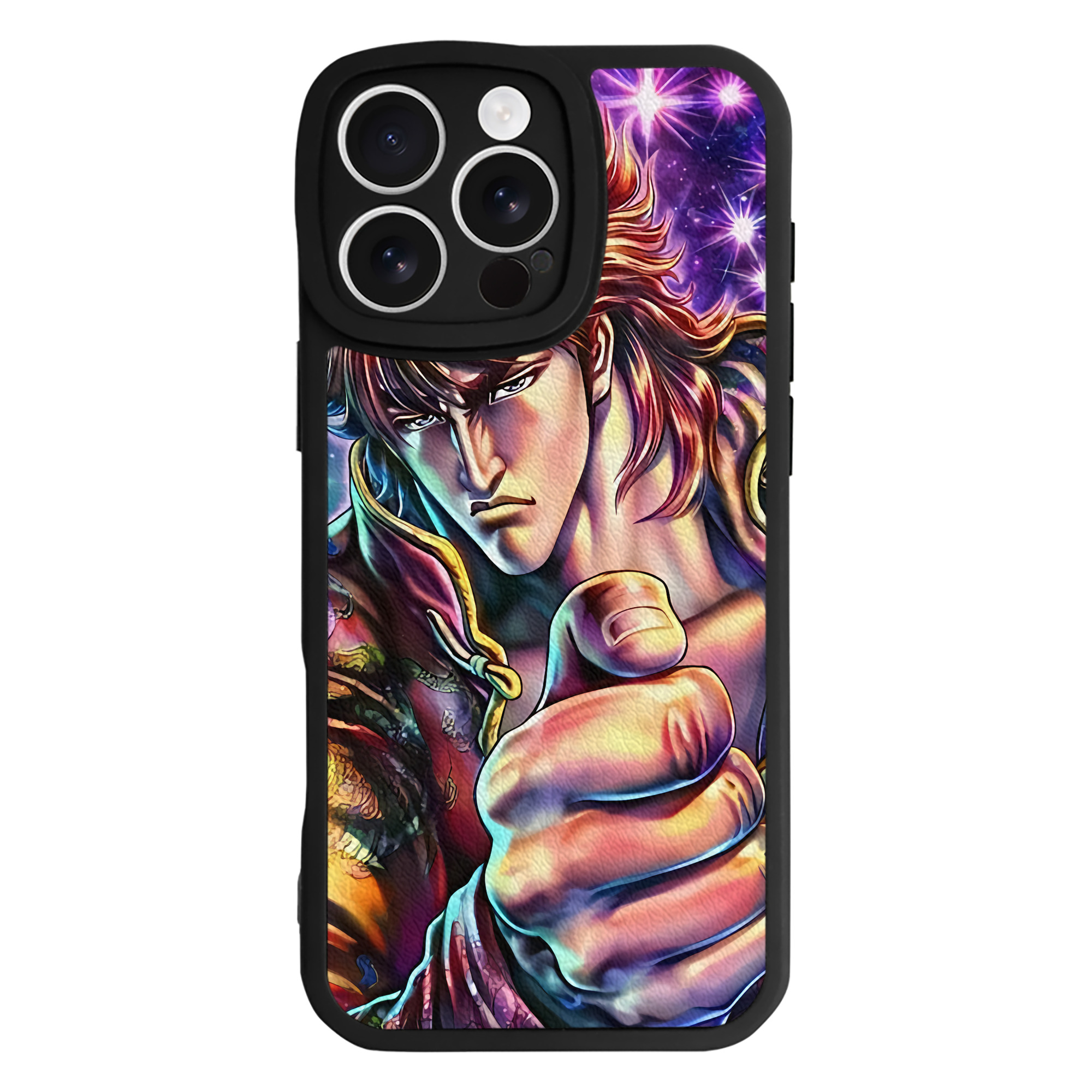 （画像用） 北斗の拳 Fist of the North Star 【iPhone 16シリーズ対応】シリコンスマホケース（レザー調） 材質：シリコン